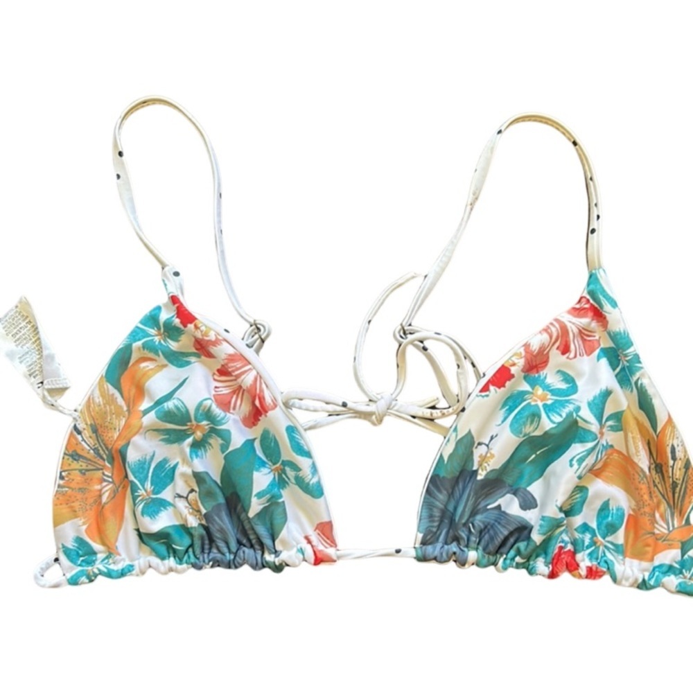 O’Neill reversible polkadot / floral bikini top